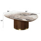 Willene - Coffee Table With Ceramic Top - Walnut