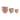 9" / 12" / 15" Terracotta Petal Planters (Set of 3) - Natural