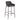 Daniella - Fixed-Height Bar Stool (Set of 2) - Black Metal And Charcoal Fabric