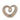 Ceramic 8" Beaded Heart Accent - Champange