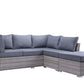 Laurance - Patio Set - Gray Fabric & Gray Finish