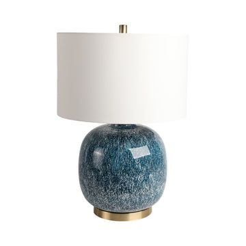 Santorini Ceramic Table Lamp 25" - Blue