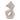 15" x 8" Paper Mache Squiggle Sculpture - White