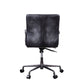 Barack - Executive Office Chair - Vintage Black Top Grain Leather & Aluminum