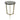 22" Bennington Tall Recycled Glass Accent Table - Gold