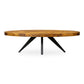 Parq - Oval Coffee Table - Brown