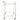 Two Tier Rolling Bar Cart 30" - Silver