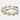 46" Swirled 3" Resin Beaded Garland - White