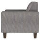 Deerhurst - Upholstered Track Arm Tufted Accent Chair - Charcoal