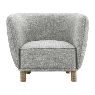 High Back Accent Chair - Gray