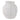 11" x 11" Windowpane Paper Mache Vase - White