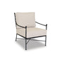 Provence - Club Chair, With Self Welt - Canvas Flax / Black