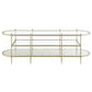 Zaba - TV Stand - Glass Top & Silver