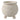 9" x 9" Textured Rounded Planter On Ball Feet - Ivory