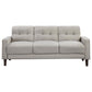 Bowen - Upholstered Track Arm Tufted Sofa Set