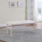 Massi - Tufted Upholstered Bench - Powder Pink