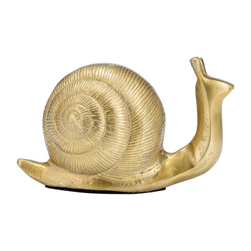 Metal Deco Snail 7" - Gold