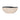 13" Reactive Curvy Oval Bowl - Blue / White