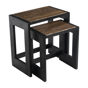 Wenston Acacia Wood Accent Tables (Set of 2) - Brown