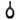 Ceramic Curved Open Cut-Out Vase 12" - Black