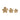 12" / 14" / 18" Rommie Wall Flowers (Set of 3) - Gold