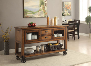 Kadri - Kitchen Cart - Distressed Chestnut