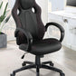 Carlos - Upholstered Adjustable Home Office Desk Chair - Black