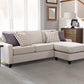 Mcloughlin - Upholstered Sloped Arm Sectional Sofa - Platinum