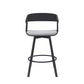 Athena - Swivel Black Metal Stool