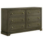 Gran Park - 6-Drawer Dresser Cabinet - Dark Cocoa