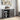 Gauri - Kitchen Island - Marble Top Top & Gray Oak