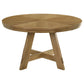 Danvers - Round 54" Wood Dining Table - Brown Oak
