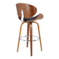 Solvang - 26" Swivel Counter Stool - Brown / Walnut