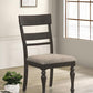 Bridget - Wood Dining Side Chair (Set of 2) - Charcoal