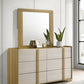 Hyland - 6-Drawer Dresser With Mirror - Natural