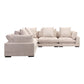 Tumble - Classic L Modular Sectional - White