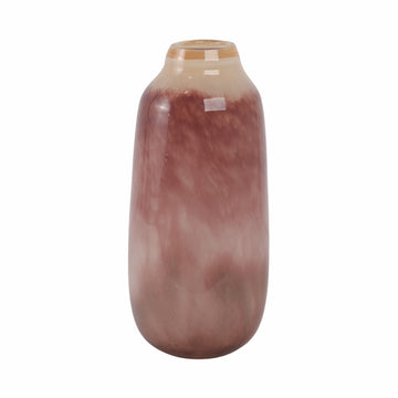 15" Kano Large Glass Vase - Mauve