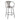 Waco - Counter Stool - Black Metal And Gray Wood.