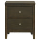 Wilkes - 2-Drawer Nightstand Bedside Table - Dark Cocoa