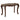 Mehadi - Sofa Table - Marble Top & Walnut