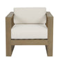 Coastal Teak - Club Chair In Canvas, No Welt - Teak