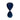 14" Knox Large Navy Hourglass - Blue