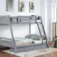 Trisha - 2-Drawer Wood Twin Over Full Bunk Bed - Gray