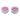 Glass Trinket Box With Lotus Top (Set of 2) - Clear / Fushia