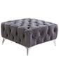 Wugtyx - Ottoman - Dark Gray Velvet - 18"