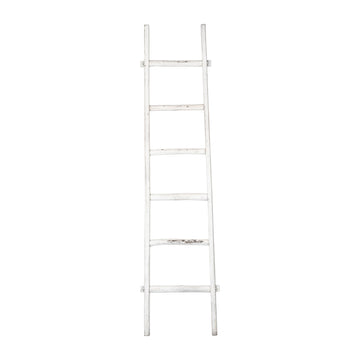 Wooden Decorative Ladder 76" - White