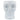 Ceramic Skull Vase 6" - White