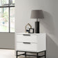 Sonora - 2-Drawer Nightstand Bedside Table - White