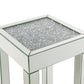 Noralie - End Table With Glass Top - Pearl Silver - Wood - 24"