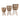 11" / 13" / 15" Bamboo Footed Planters (Set of 3) - Natural